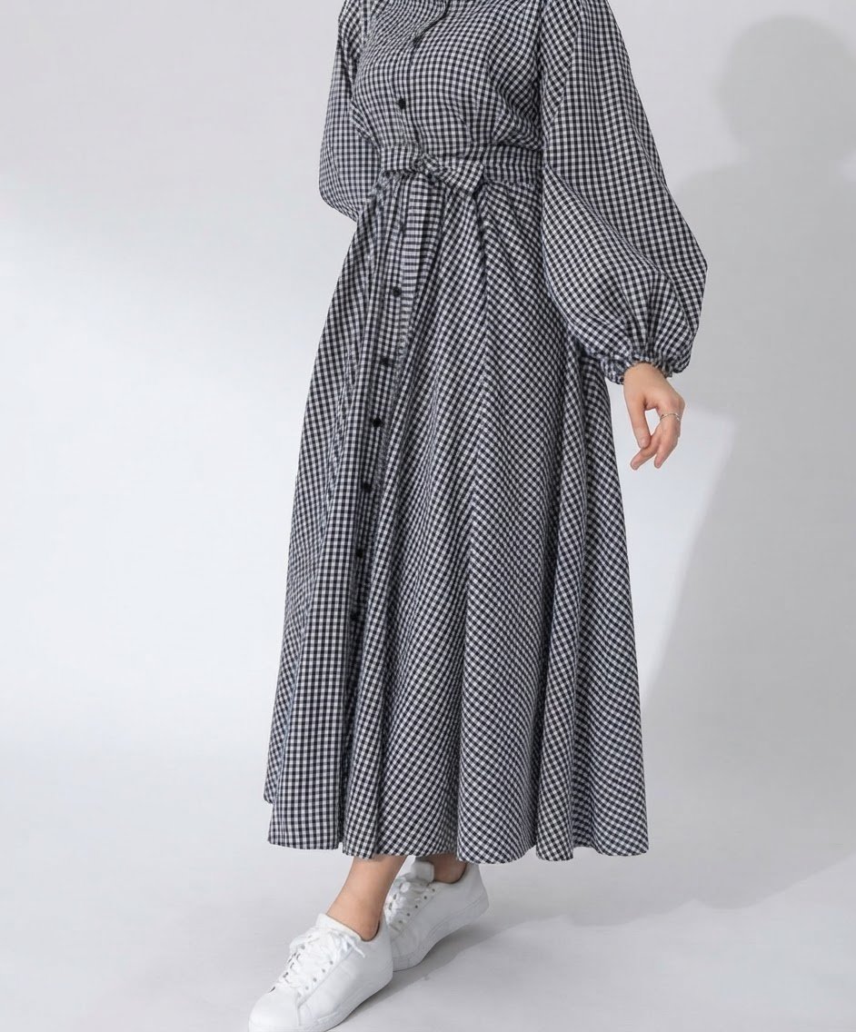 Robe vintage en carreaux