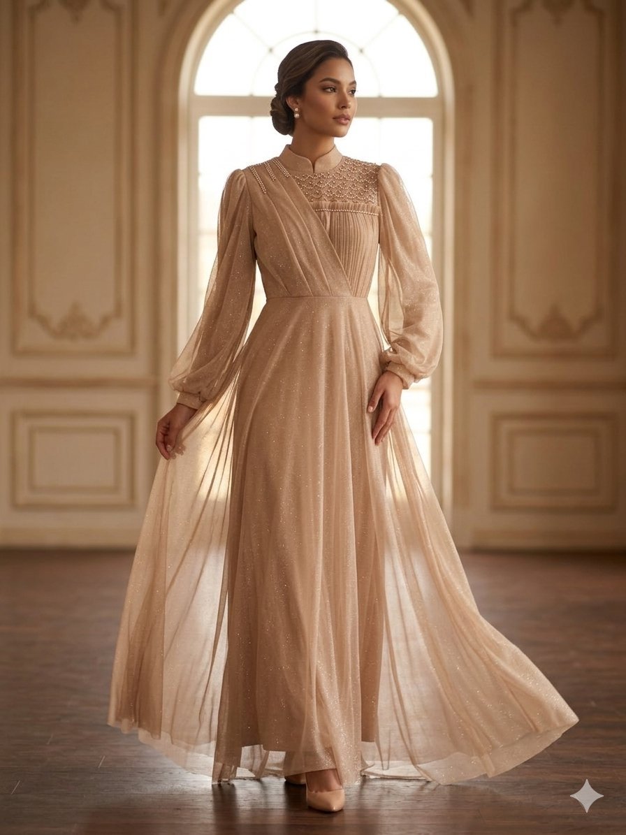 Robe soirée raffiné élégante et maxi 
