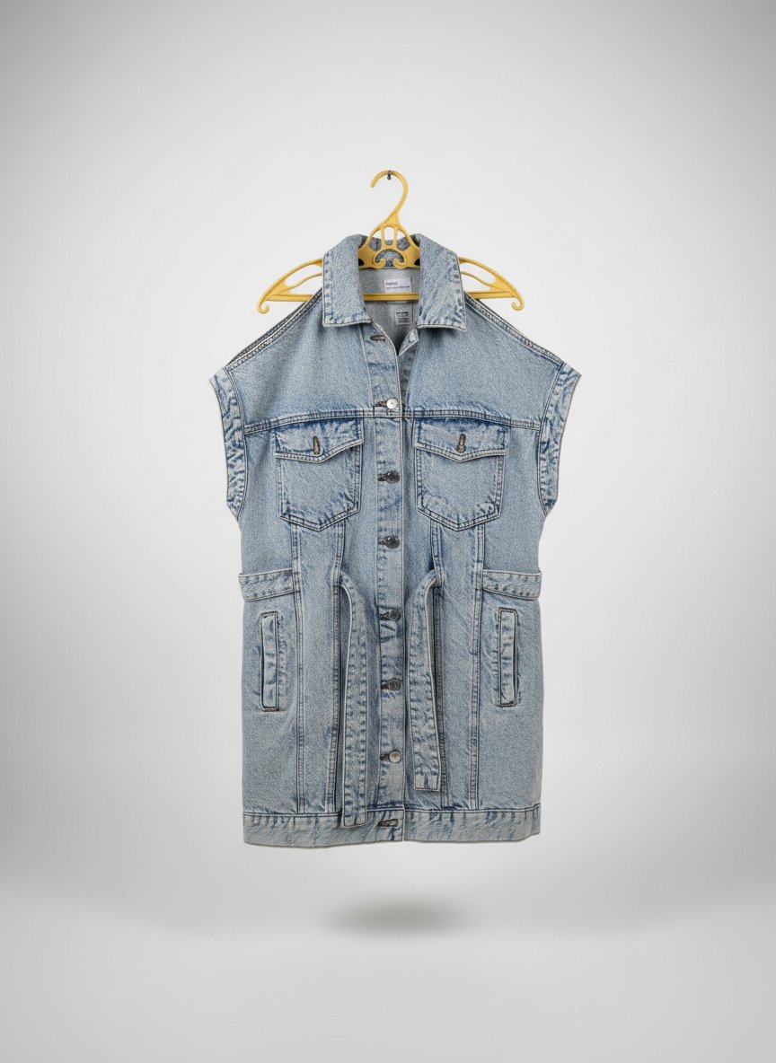 Robe chemise denim 