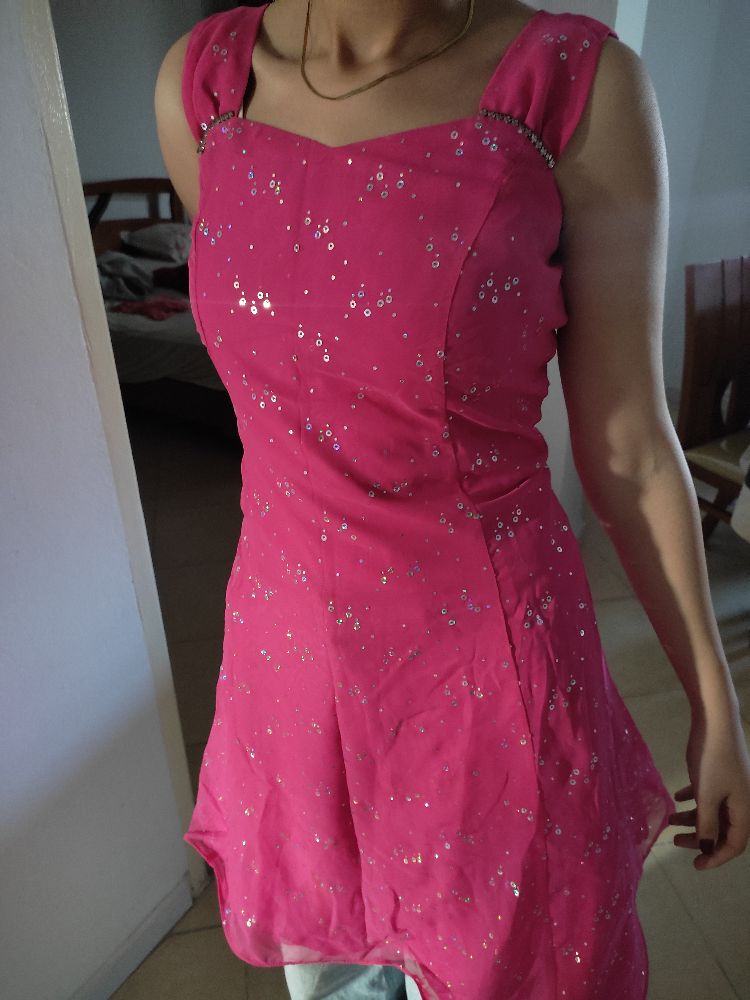 Robe soirée en rose 