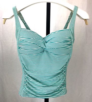 Swimsuit rayé en turquoise 