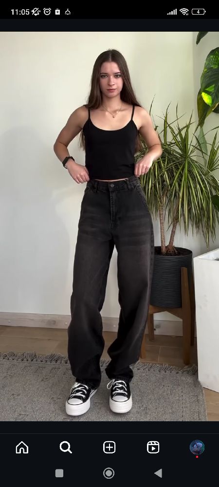 Jean gris charbon de la marque unika jeans 🎀🎀