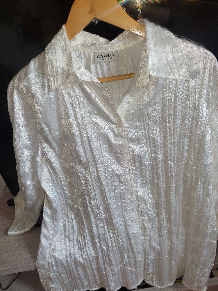 Chemise blanche vintage pour femme 