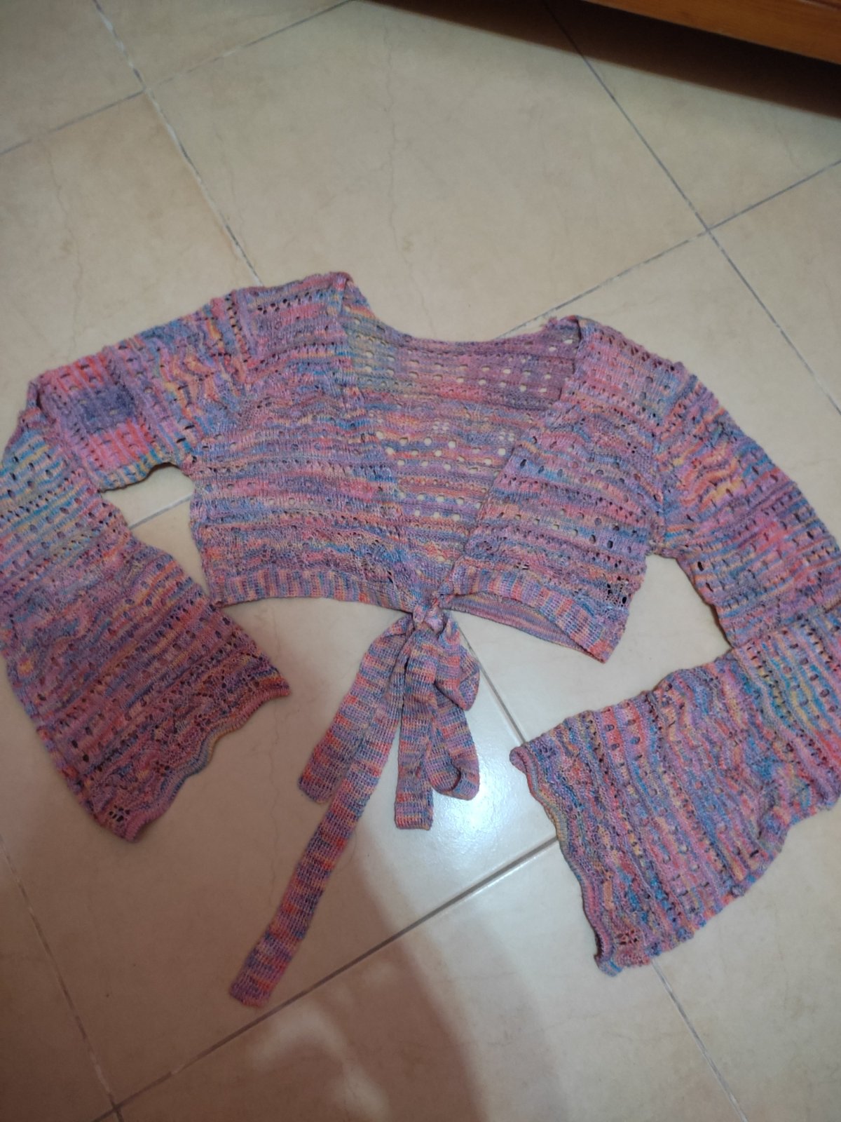 Bolero top en crochet la marque shein 