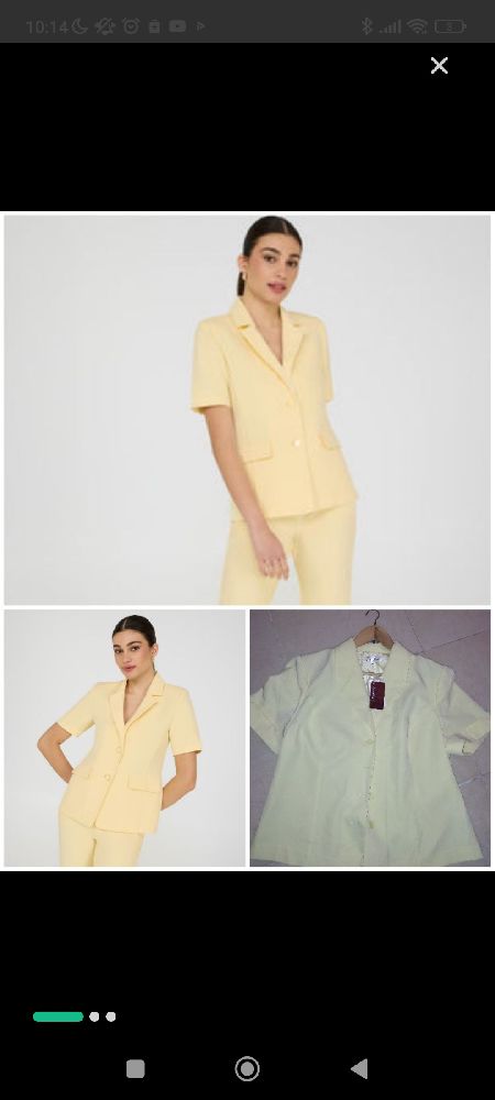 Blazer jaune neuf avec étiquette 
