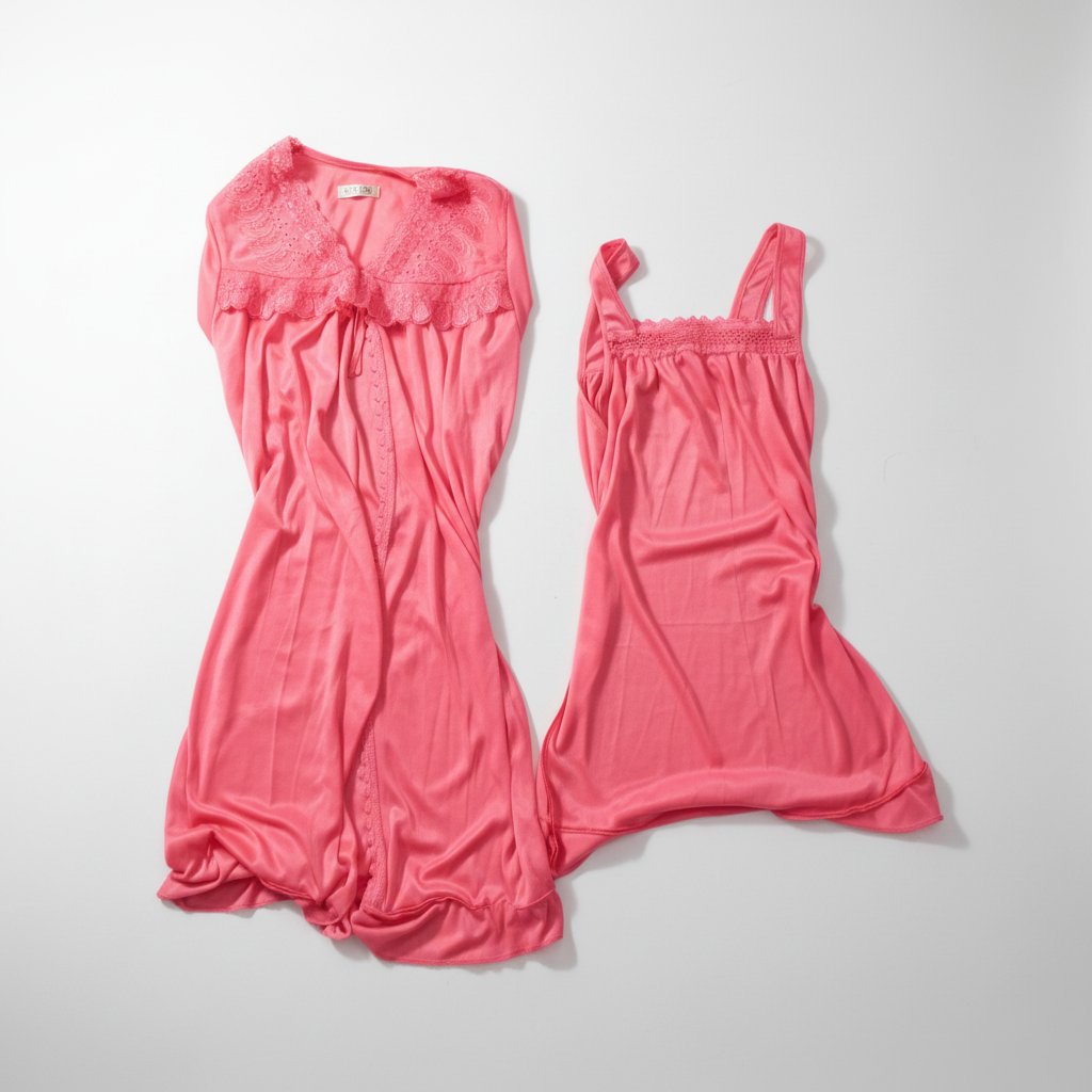 ،Silk nightgown, dress with its cover