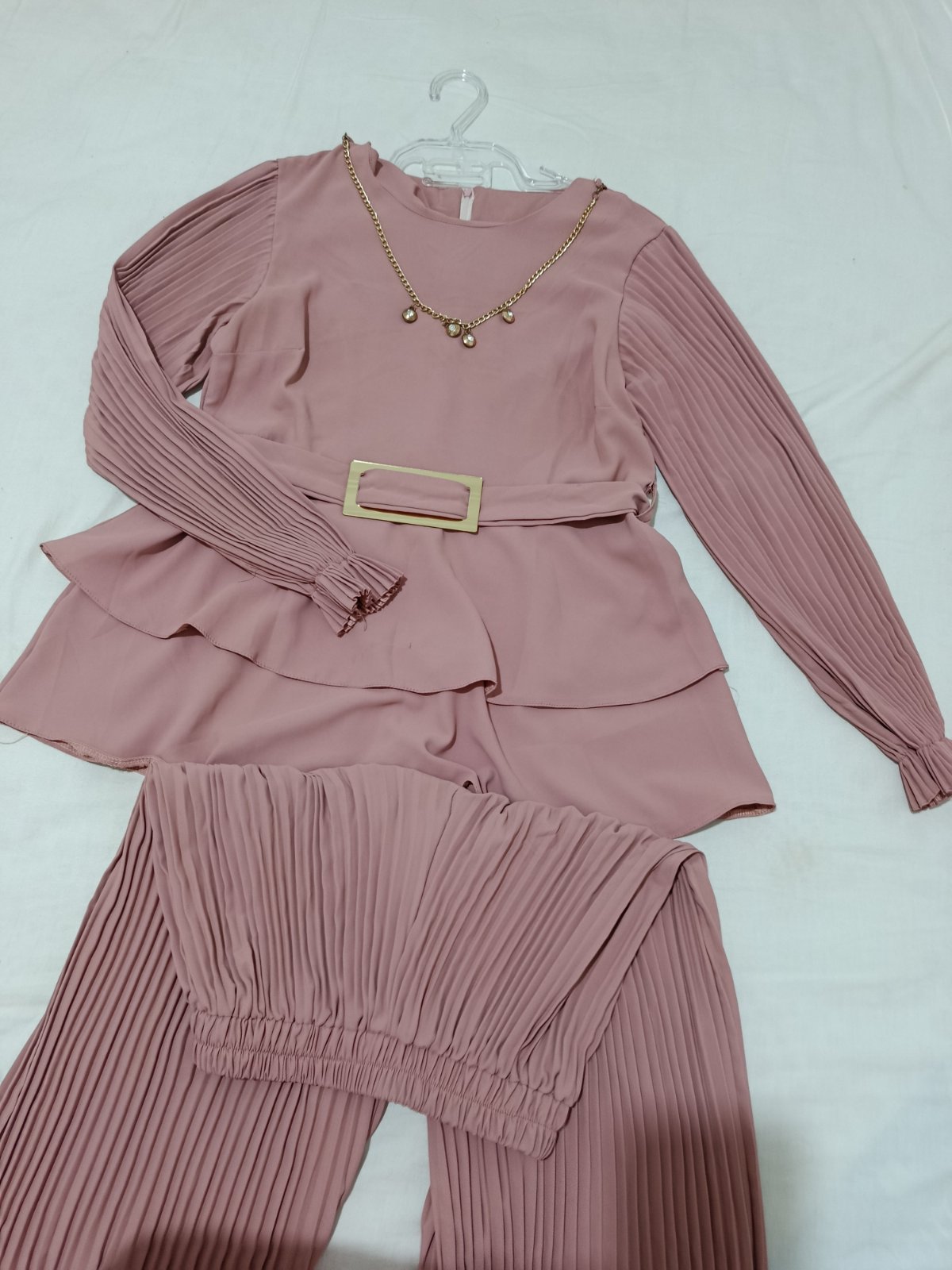 Ensemble rose poudré 