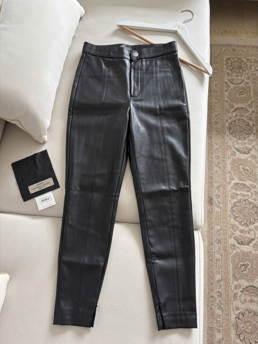 Pantalon cuir zara