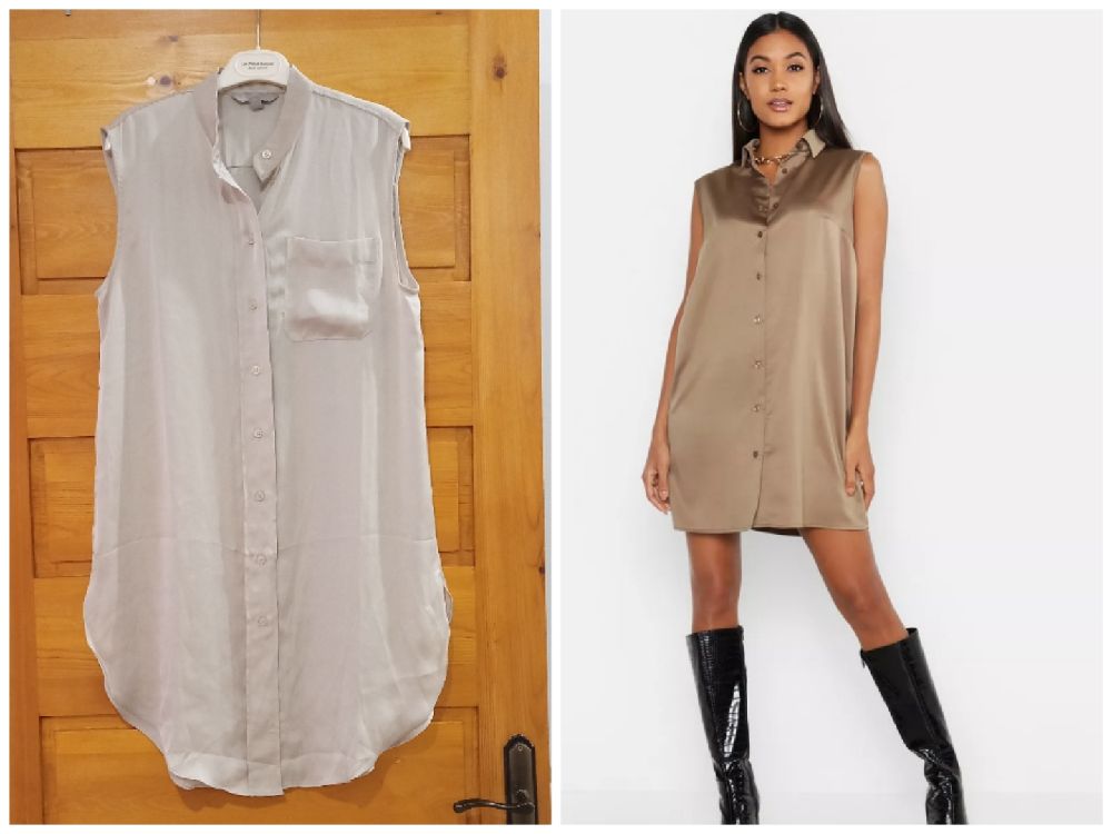 Robe chemise sans manche h&m