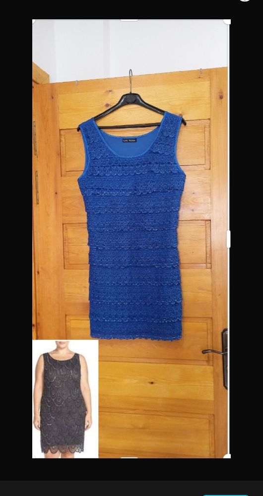 Robe de cocktails en guipure très chic 