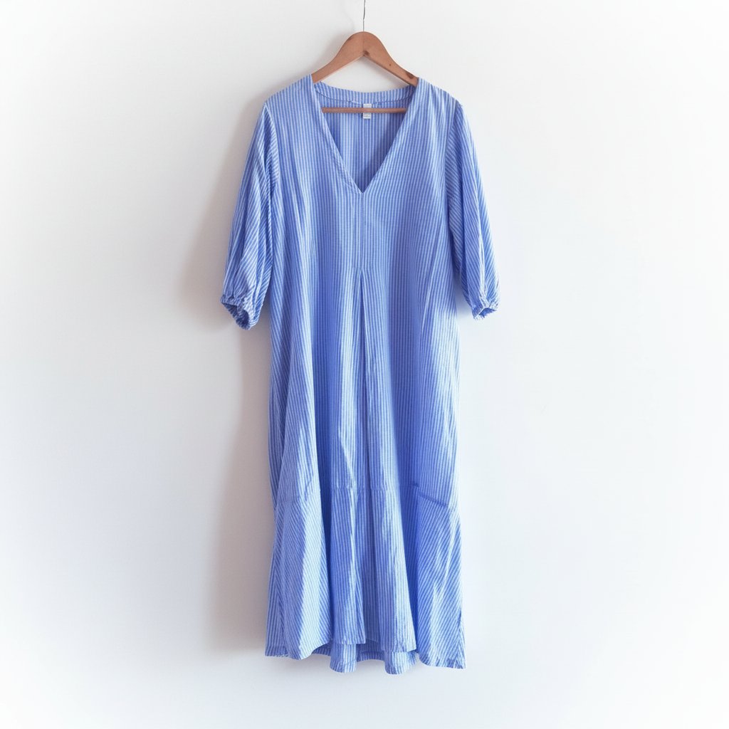 Robe longue à rayures 