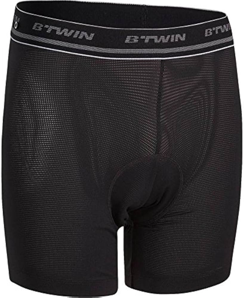 Sous-shorts de VTT B'Twin ST 500 noirs sont conçus avec un tissu en maille respirant taille M.