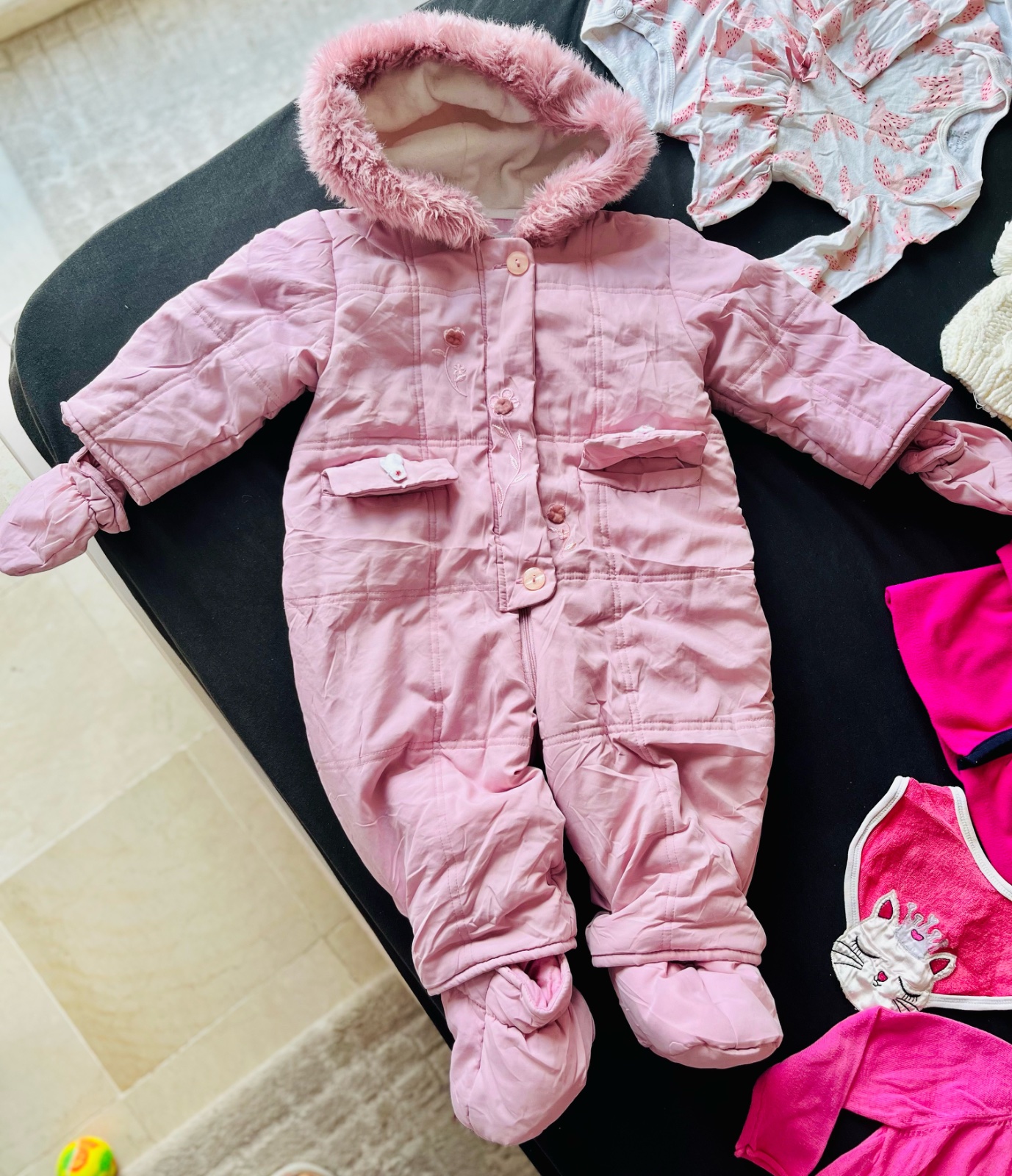 Combinaison pilote fille 12 /18 mois neuf