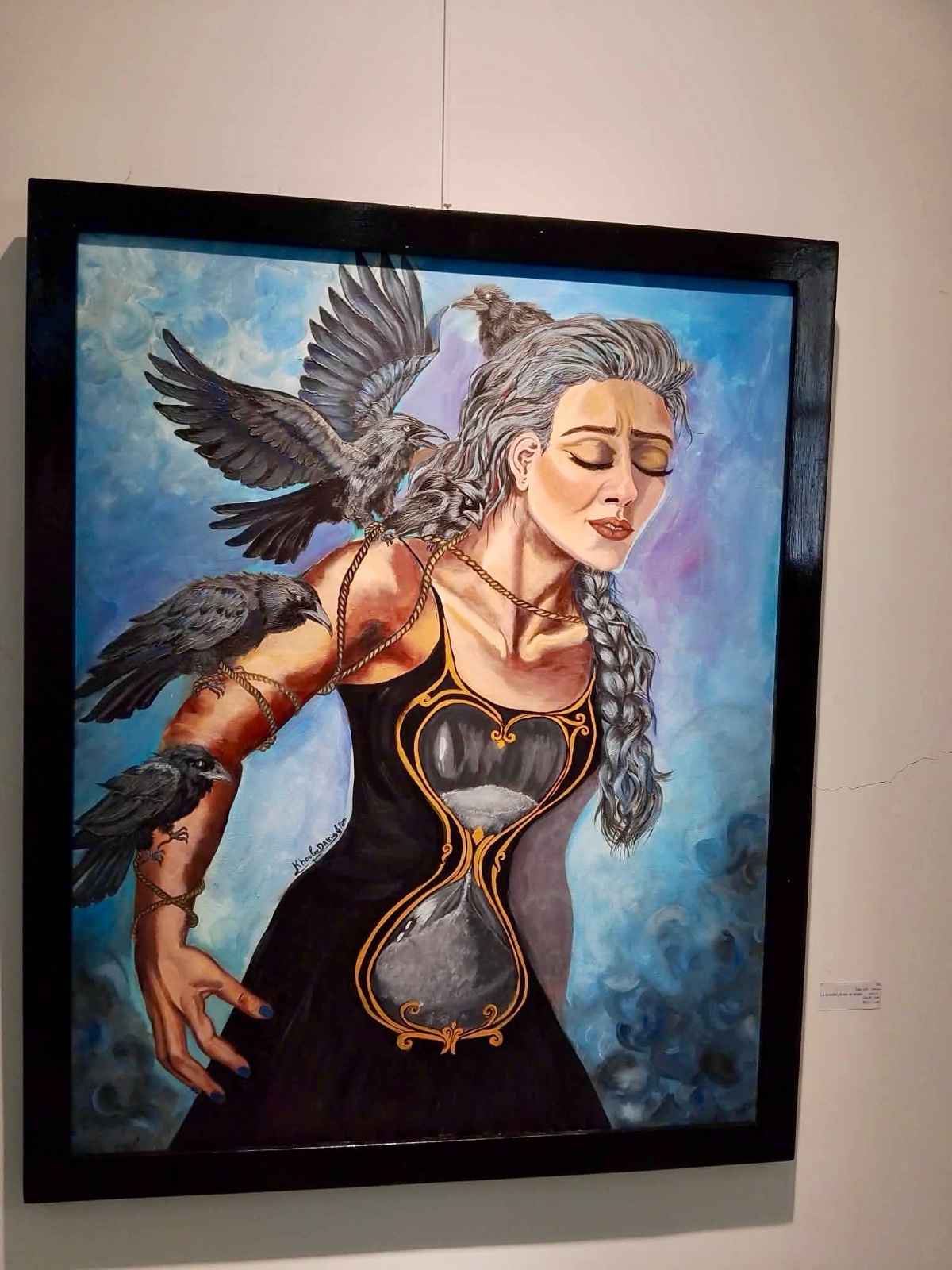 Tableau acrylique sur toile 100 Cm *  80 cm. L'œuvre a été exposée lors du 3ème Salon National des Arts Plastiques à Nabeul.