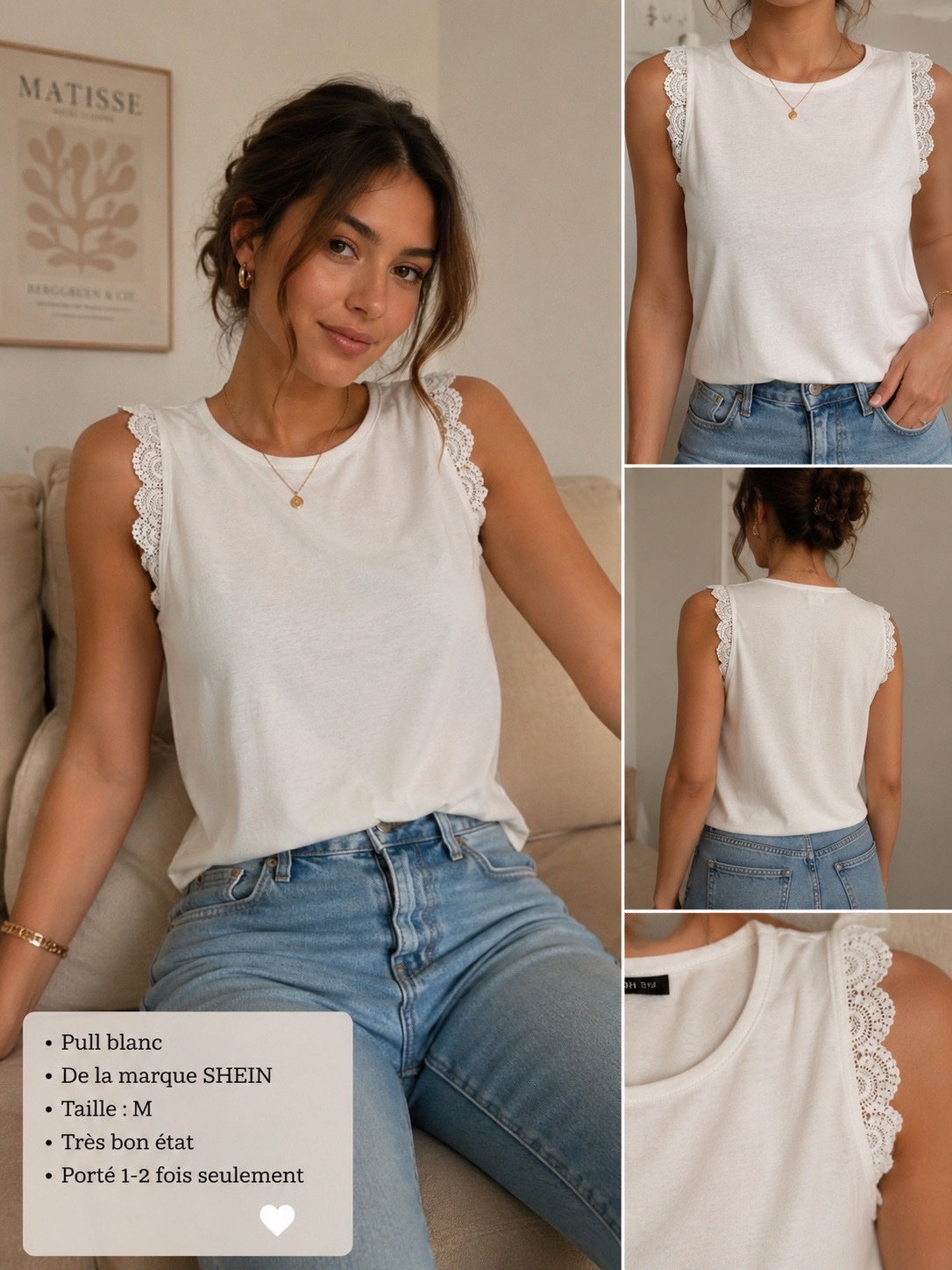 Pull blanc