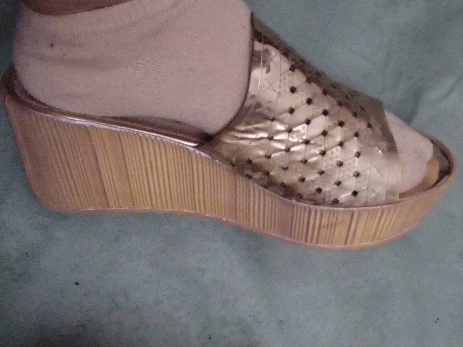 Mules doré 