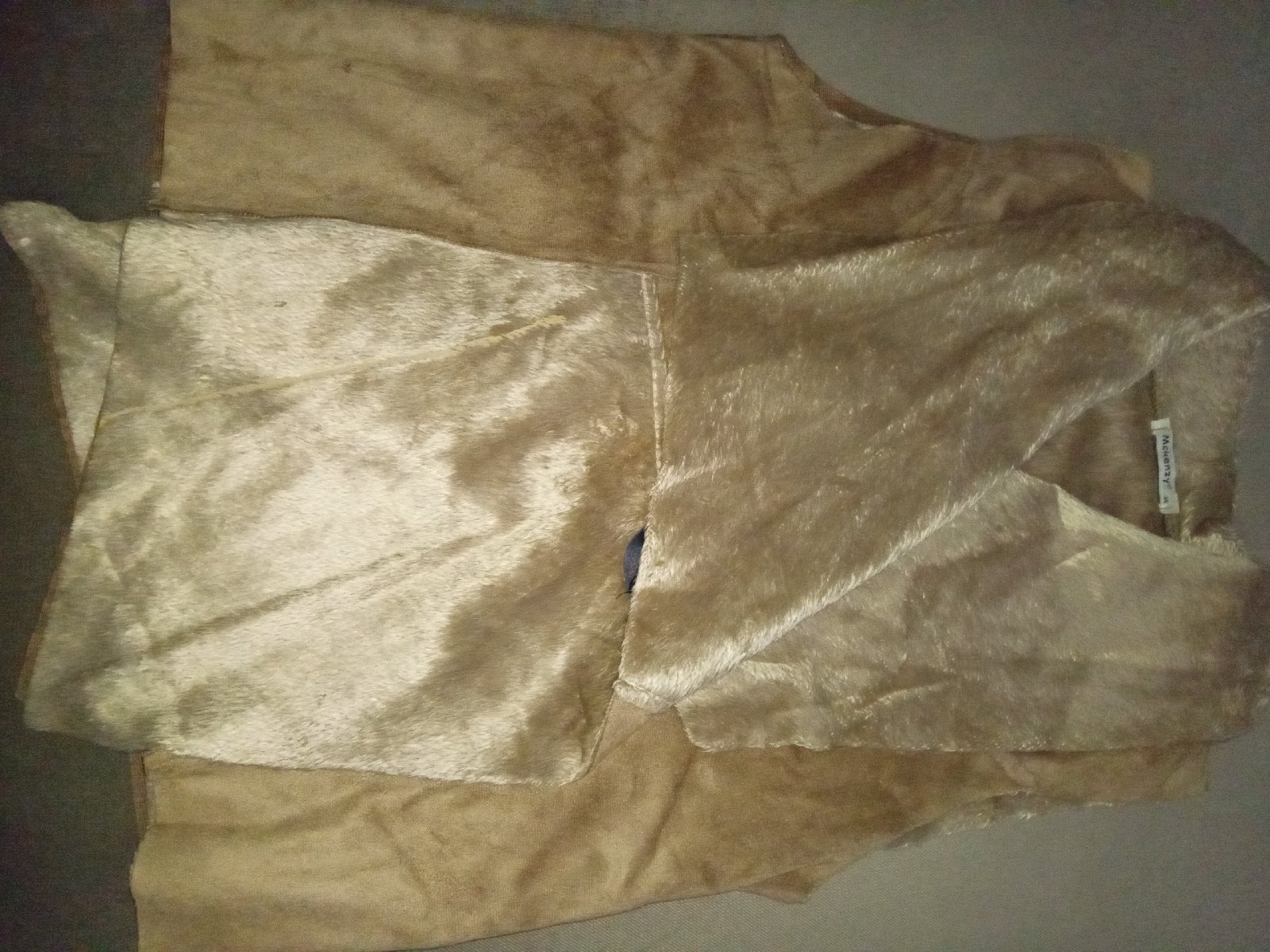 Veste daim fourrure 