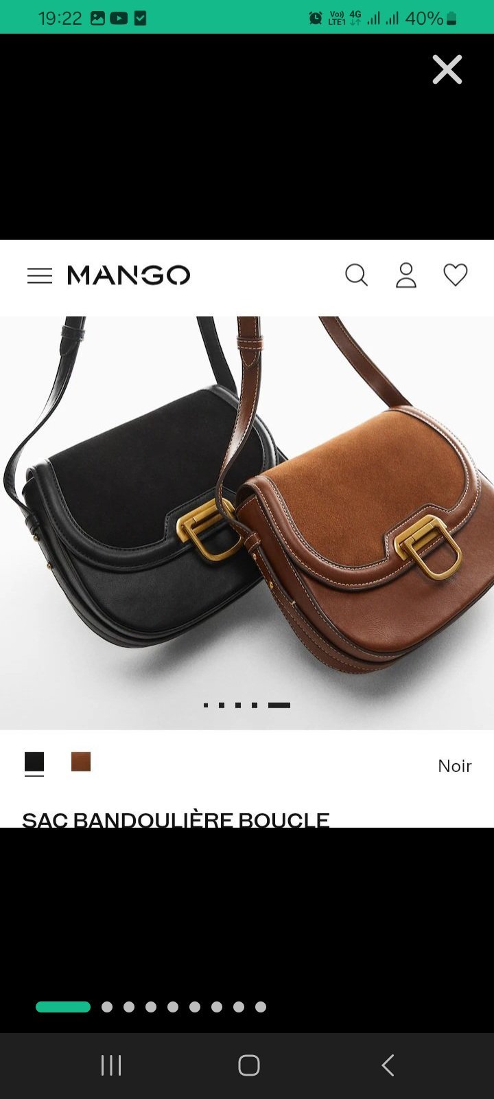 Sac bandoulière mango