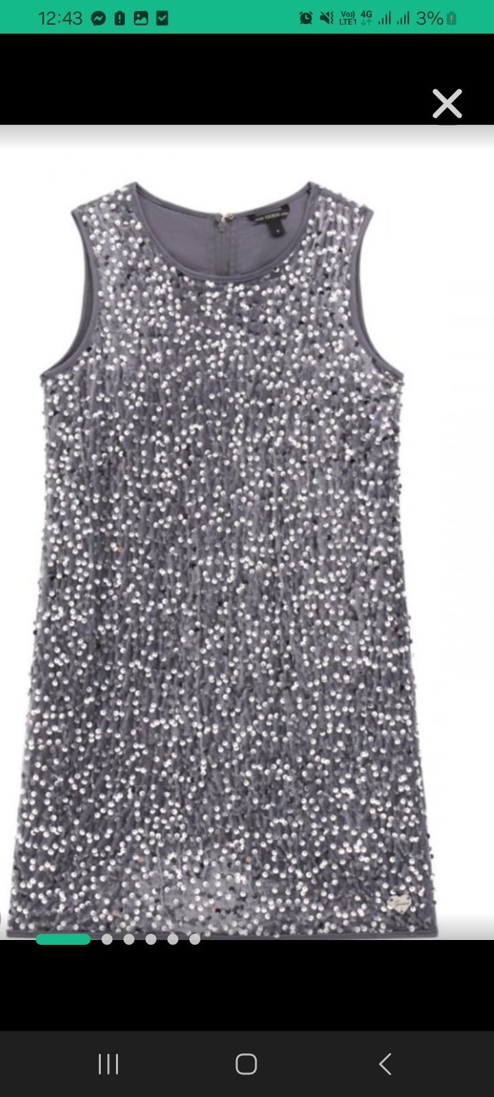 Zara robe sequins 