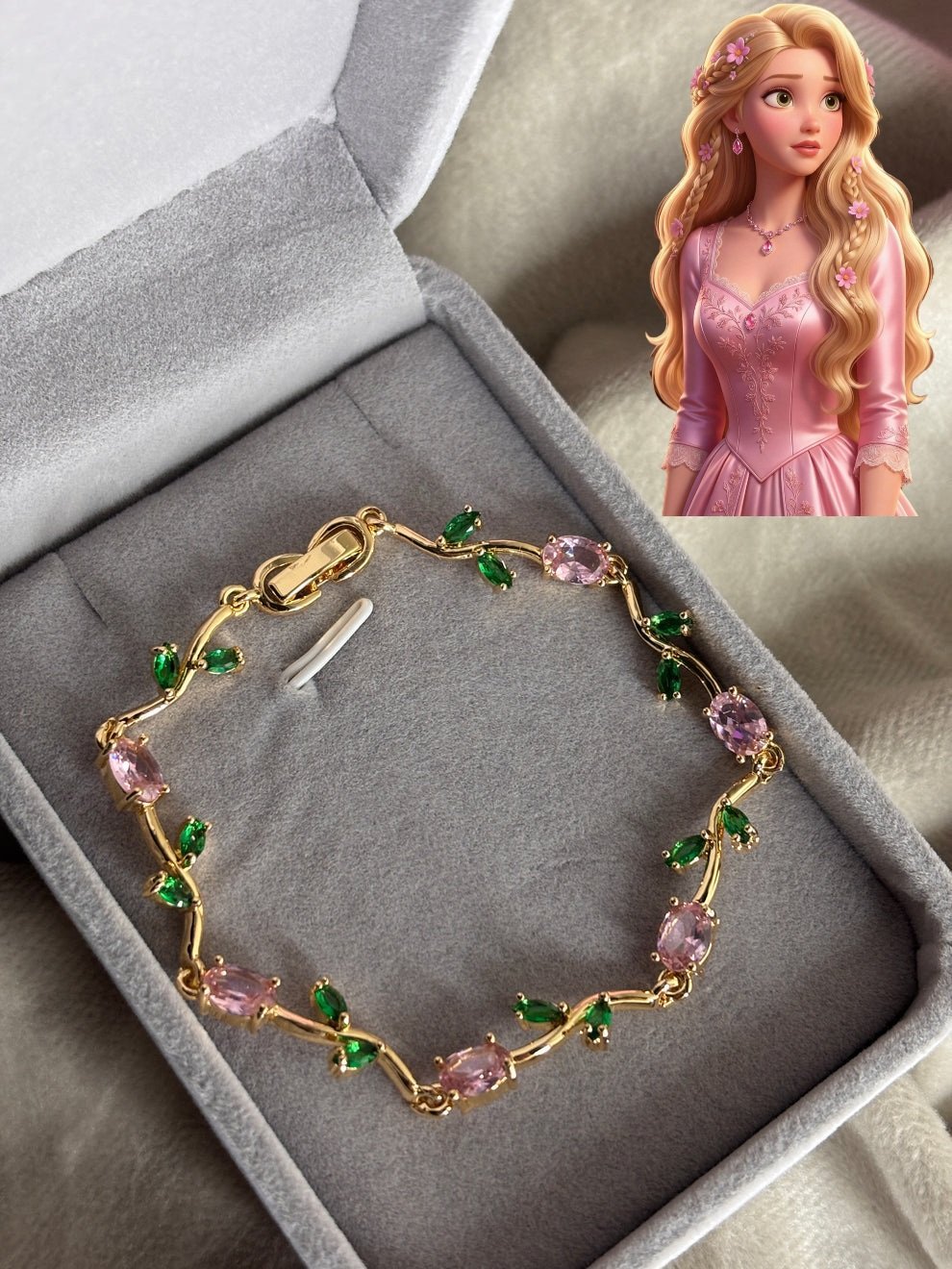 Bracelet tulipe en acier inoxydable 