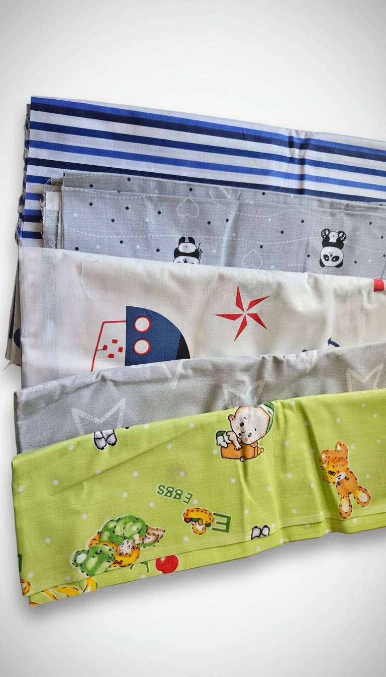 6 pieces Tissu 100% coton 1.5m/2 metre