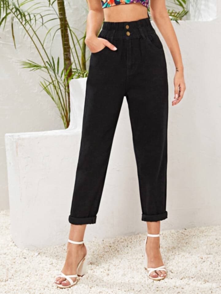 Jean noir mom fit