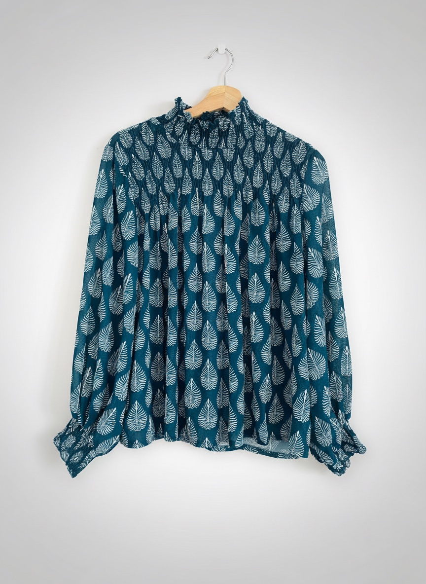 Liquette bleu vert