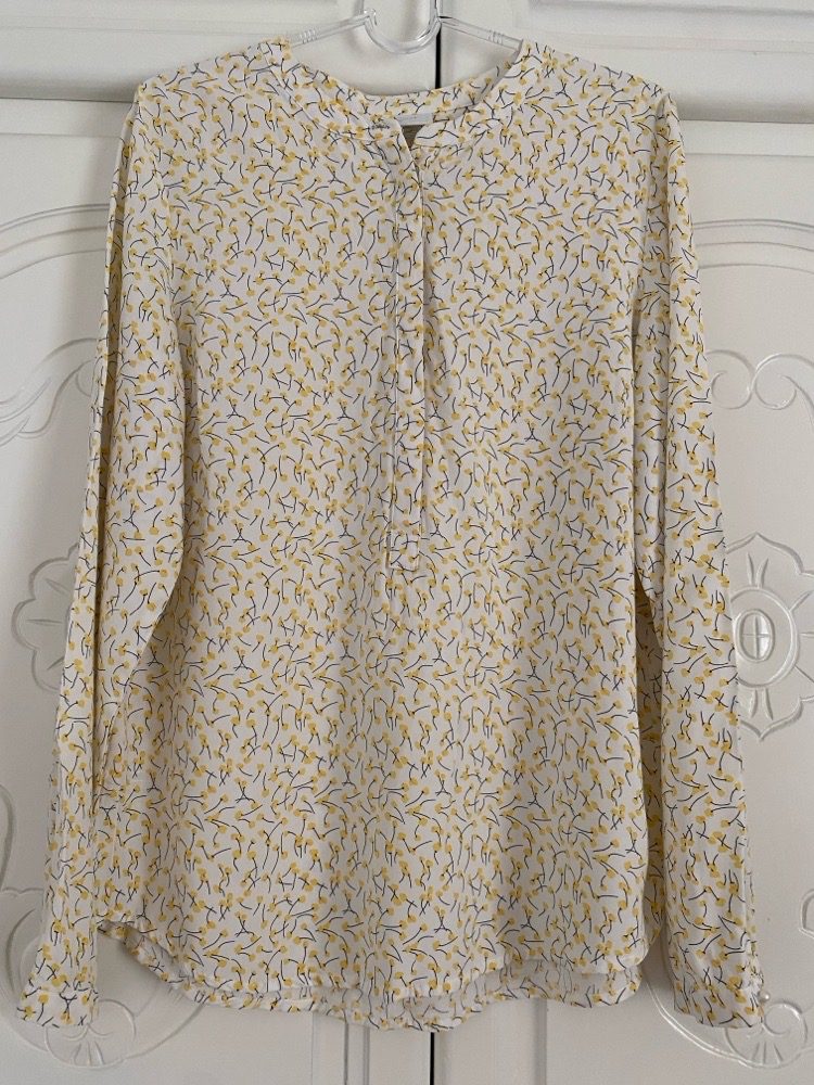 Liquette jaune fleurie 