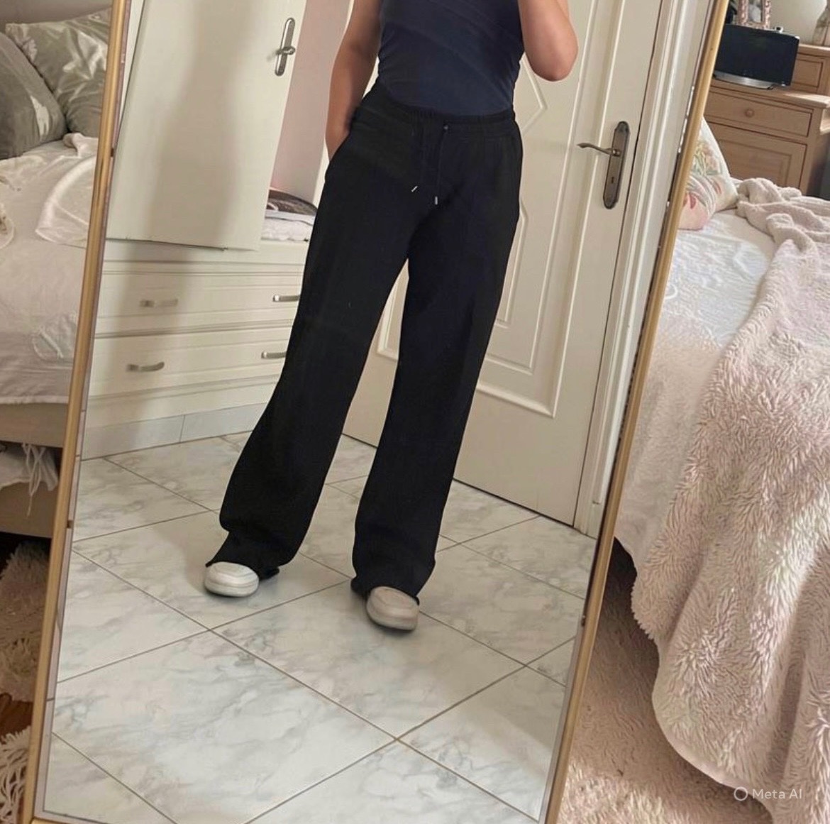 Pantalon jogging noir bershka