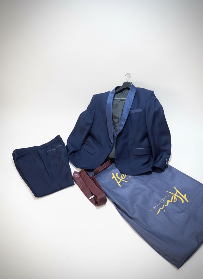Costume homme 3 pieces de la marque Heni Collection. Modèle céremonie