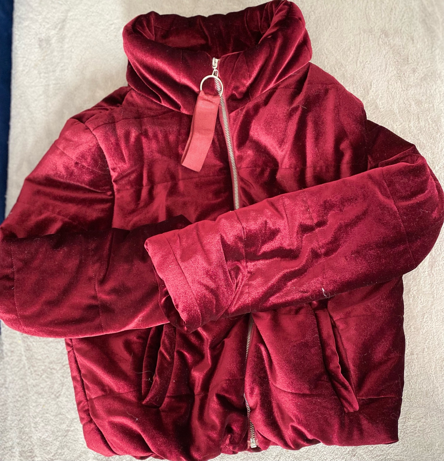 Veste rouge bordeaux