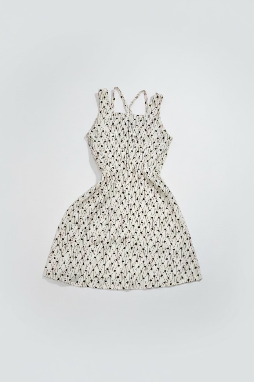 Robe blanche à motif