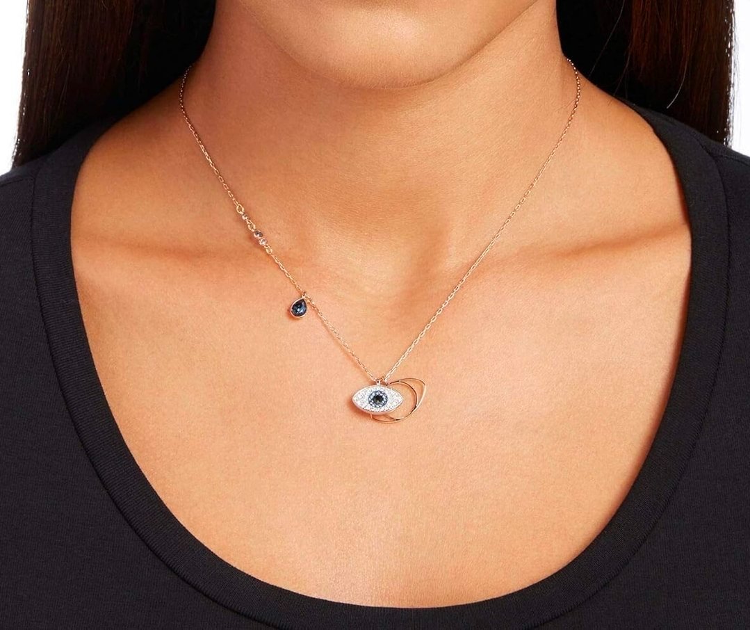 Collier Swarovski Evil Eye , rosé