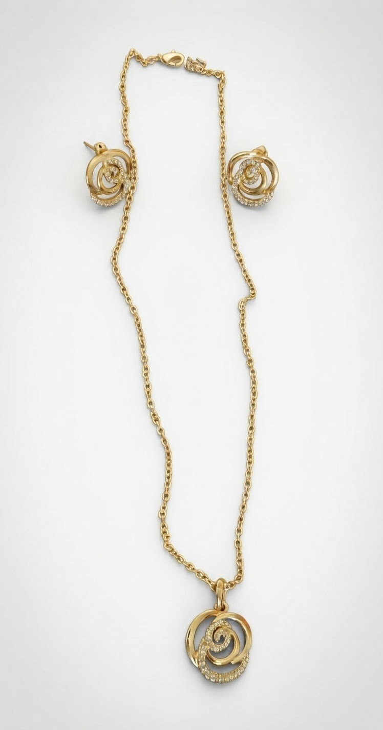 Parure fantaisie dorée