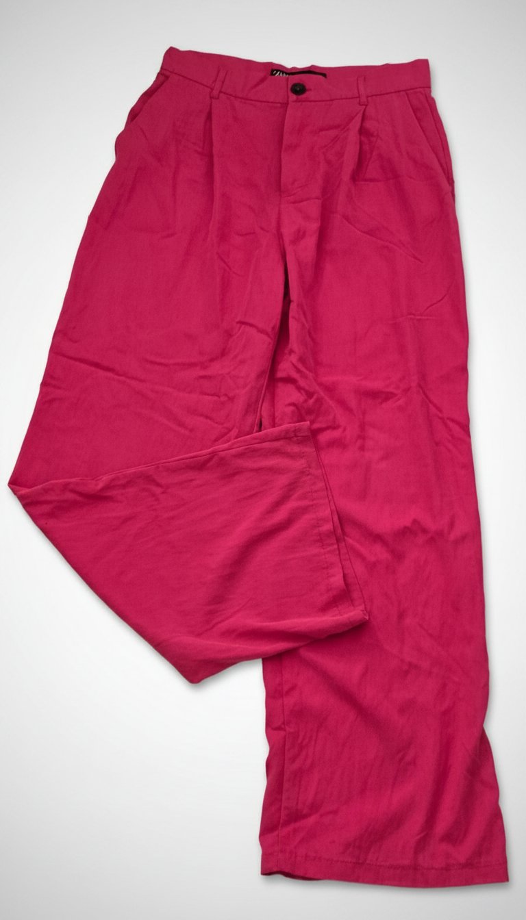 Pantalon Zara rose fuchsia