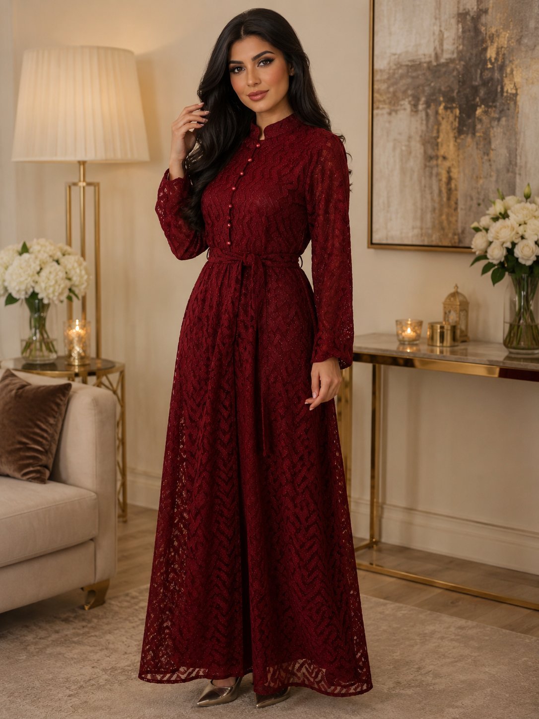 Une belle robe rouge