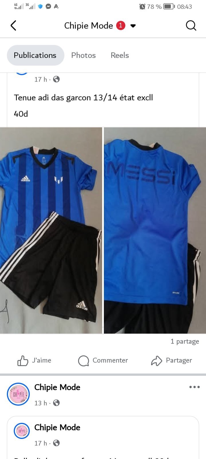 Tenue adidas 