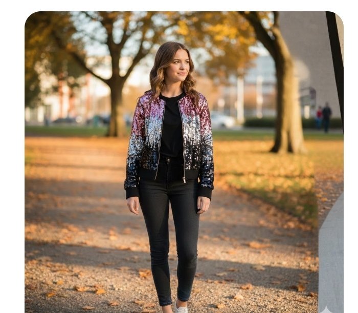 Veste a sequins 