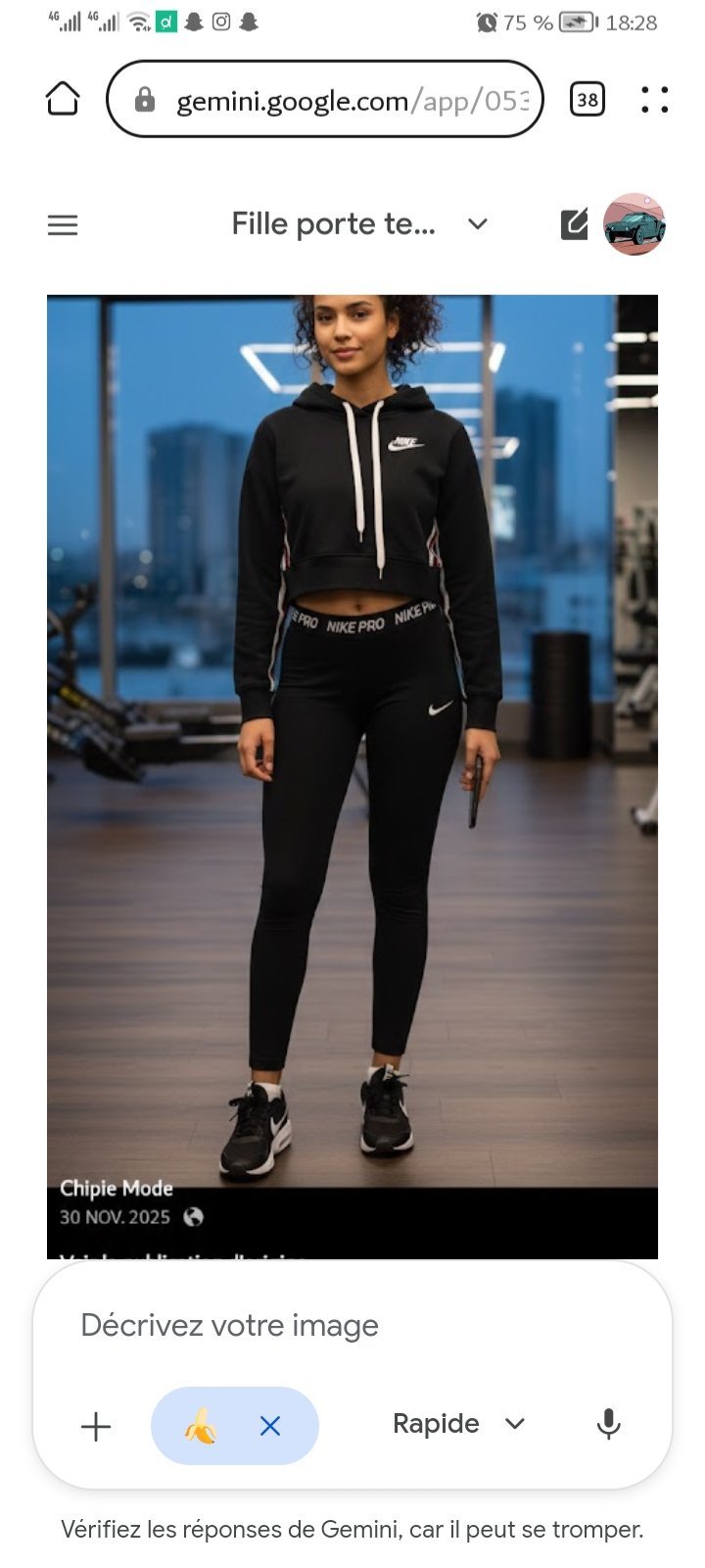 Tenue nike 