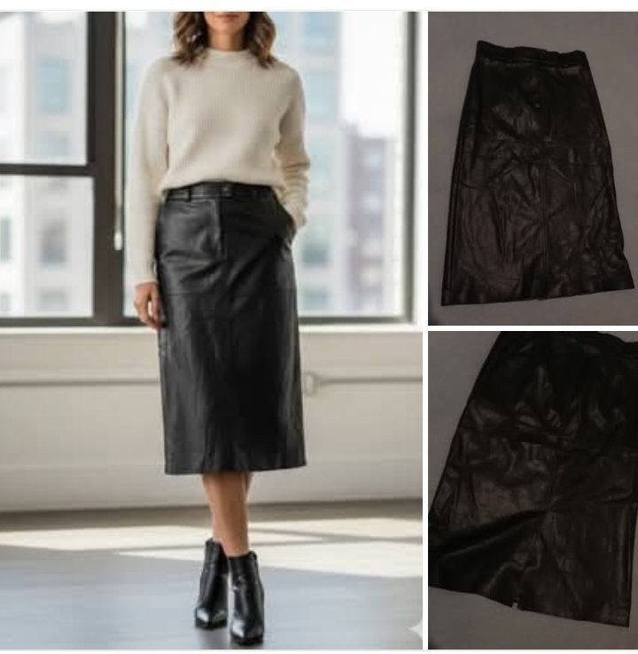 Tres belle robe semi cuir 