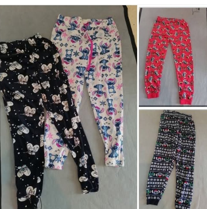 Lot 4 pantalons pyjamas 