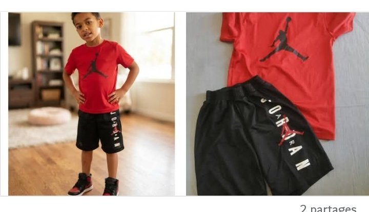 Tenue jordan garcon 