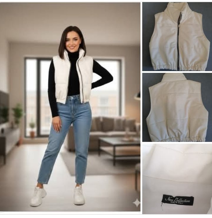 Ss manche semi cuir made en italy 