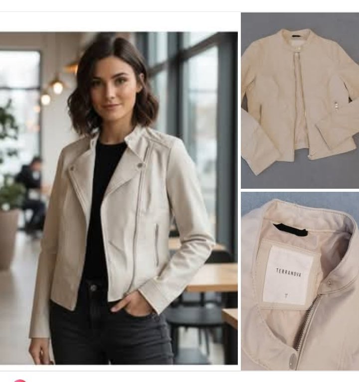 Veste semi cuir 