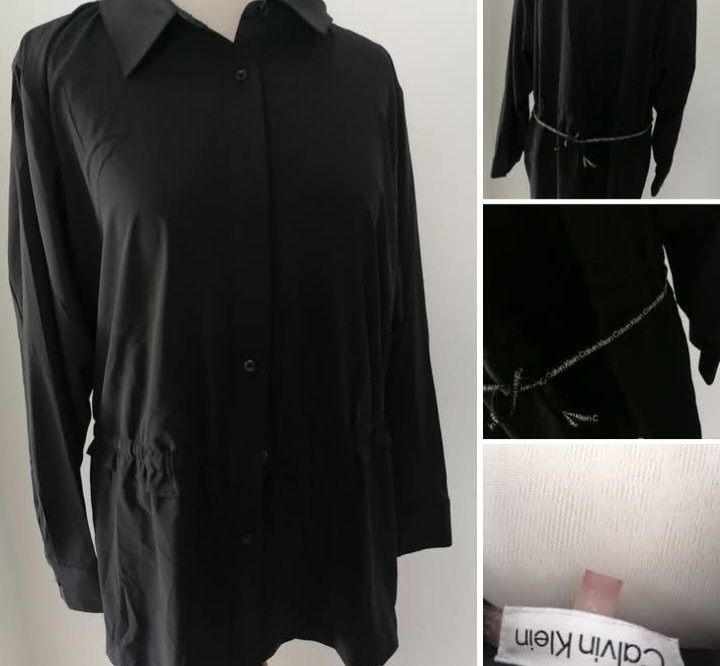 Tres belle robe chemise calvin klein femme taille 46 etat excll