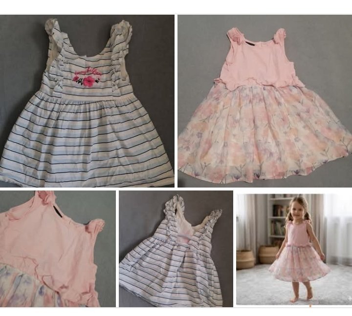 2 robes fille authentique 