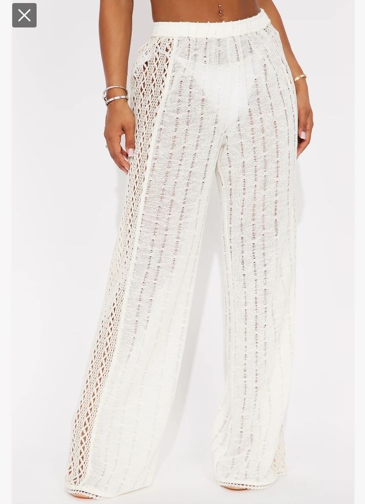 Pantalon large de plage 