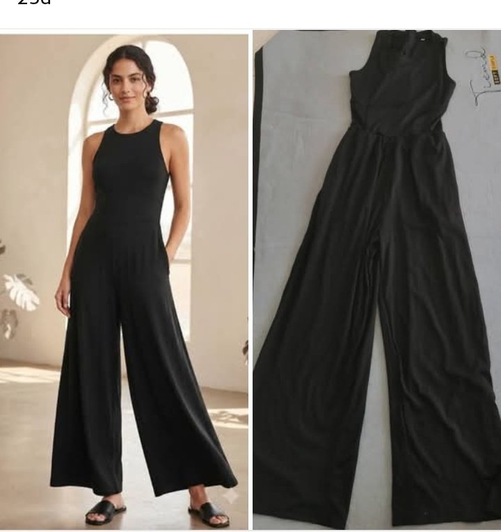 Combi pantalon large 