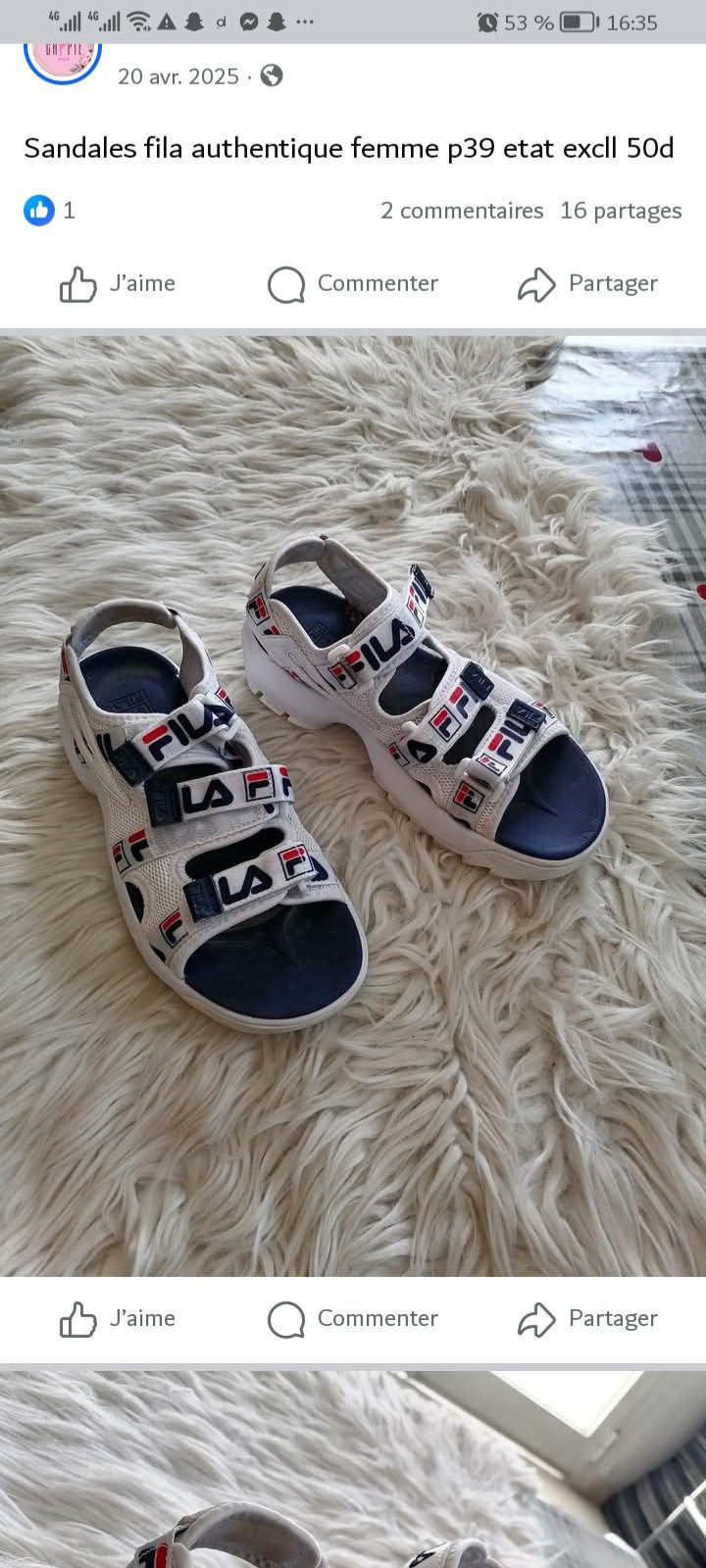 Sandales fila