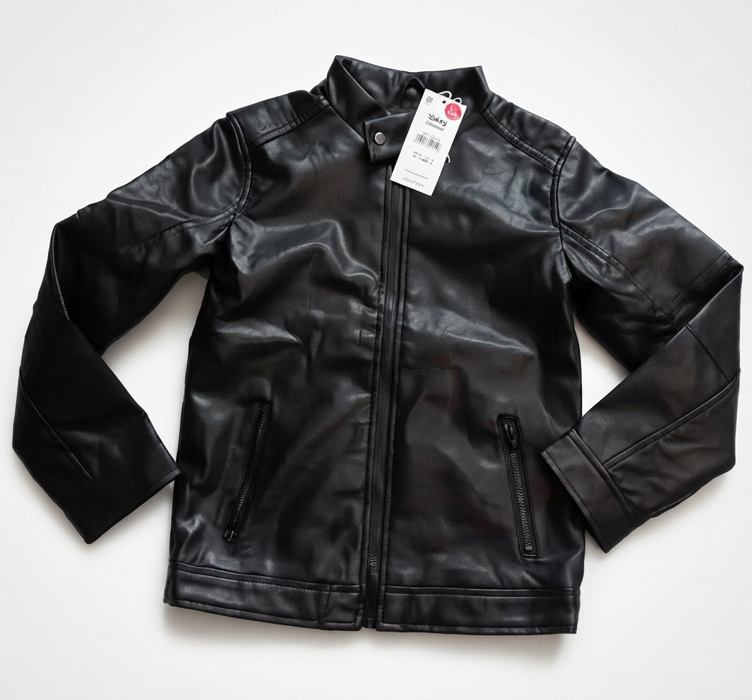 Veste semi cuir garcon 9ans neuve 